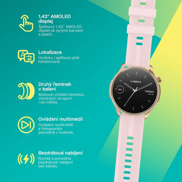 LAMAX Prism AMOLED Rose Gold