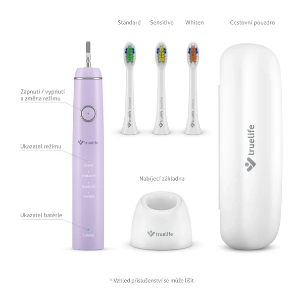 TrueLife SonicBrush Compact Duo černá / levandulová