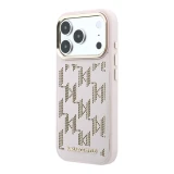 Karl Lagerfeld PU Perforated Monogram MagSafe Zadní Kryt pro iPhone 17 Pro Max Pink