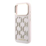 Karl Lagerfeld PU Perforated Monogram MagSafe Zadní Kryt pro iPhone 17 Pro Max Pink