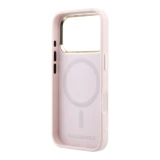 Karl Lagerfeld PU Perforated Monogram MagSafe Zadní Kryt pro iPhone 17 Pro Max Pink