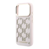 Karl Lagerfeld PU Perforated Monogram MagSafe Zadní Kryt pro iPhone 17 Pro Pink