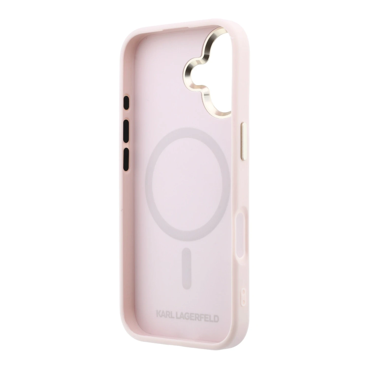 Karl Lagerfeld PU Perforated Monogram MagSafe Zadní Kryt pro iPhone 17 Pink