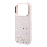 Karl Lagerfeld PU Perforated Gold Dots MagSafe Zadní Kryt pro iPhone 17 Pro Pink