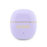 Guess Gold Line Glossy Classic Logo TWS Bezdrátová Sluchátka Purple