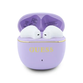 Guess Gold Line Glossy Classic Logo TWS fialová