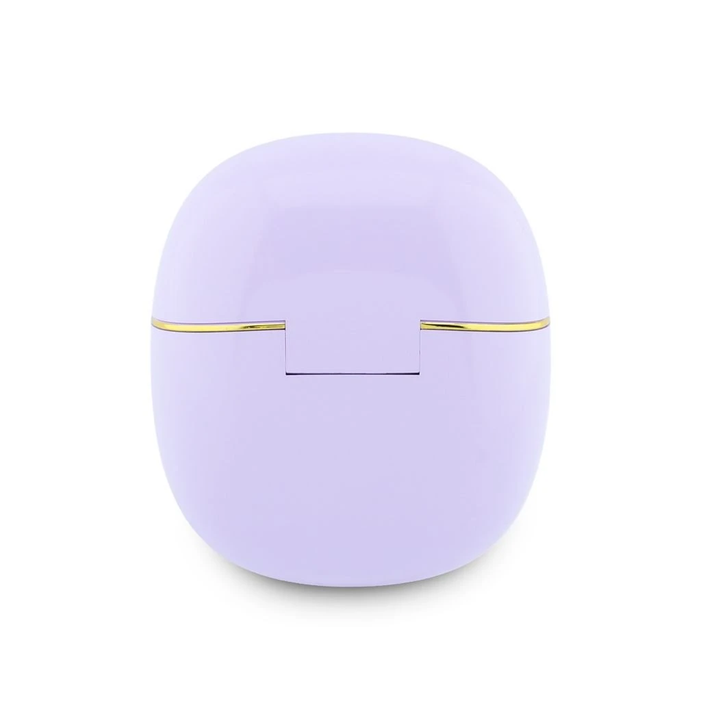 Guess Gold Line Glossy Classic Logo TWS Bezdrátová Sluchátka Purple