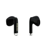 Guess Gold Line Glossy Classic Logo TWS Bezdrátová Sluchátka Black