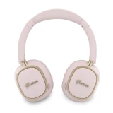 Guess Rectangle Metal Script Logo ENC Bezdrátová Sluchátka Pink