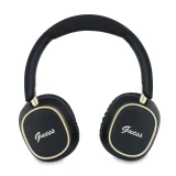 Guess Rectangle Metal Script Logo ENC Bezdrátová Sluchátka Black