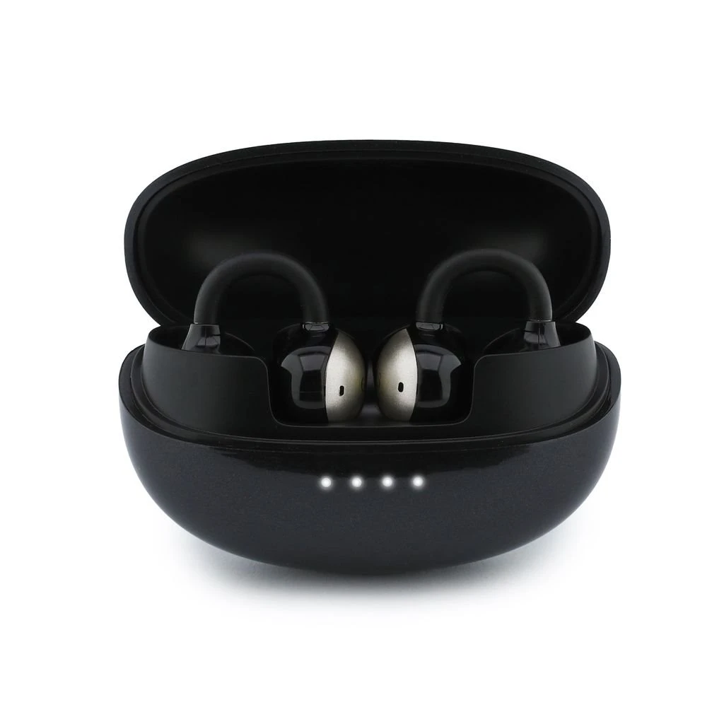 Guess Metallic Finish Classic Logo OWS Bezdrátová Sluchátka Black
