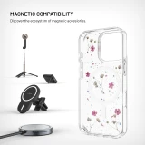 Zadní kryt FIXED MagBloom s podporou MagSafe pro Apple iPhone 17, Pink Blossom