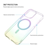 Zadní kryt FIXED MagRainbow s podporou MagSafe pro Samsung Galaxy S25, duhový
