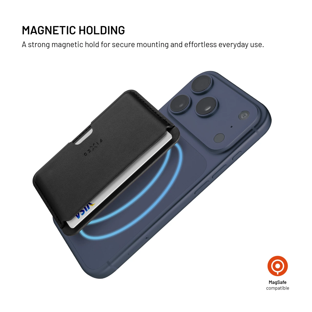 MagSafe Peněženka FIXED MagWallet Slim, černá