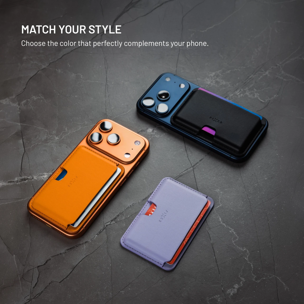 MagSafe Peněženka FIXED MagWallet Slim, černá