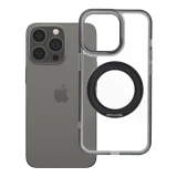 Case for iPhone 13 PRO Frame Circle Stand compatible with MagSafe black