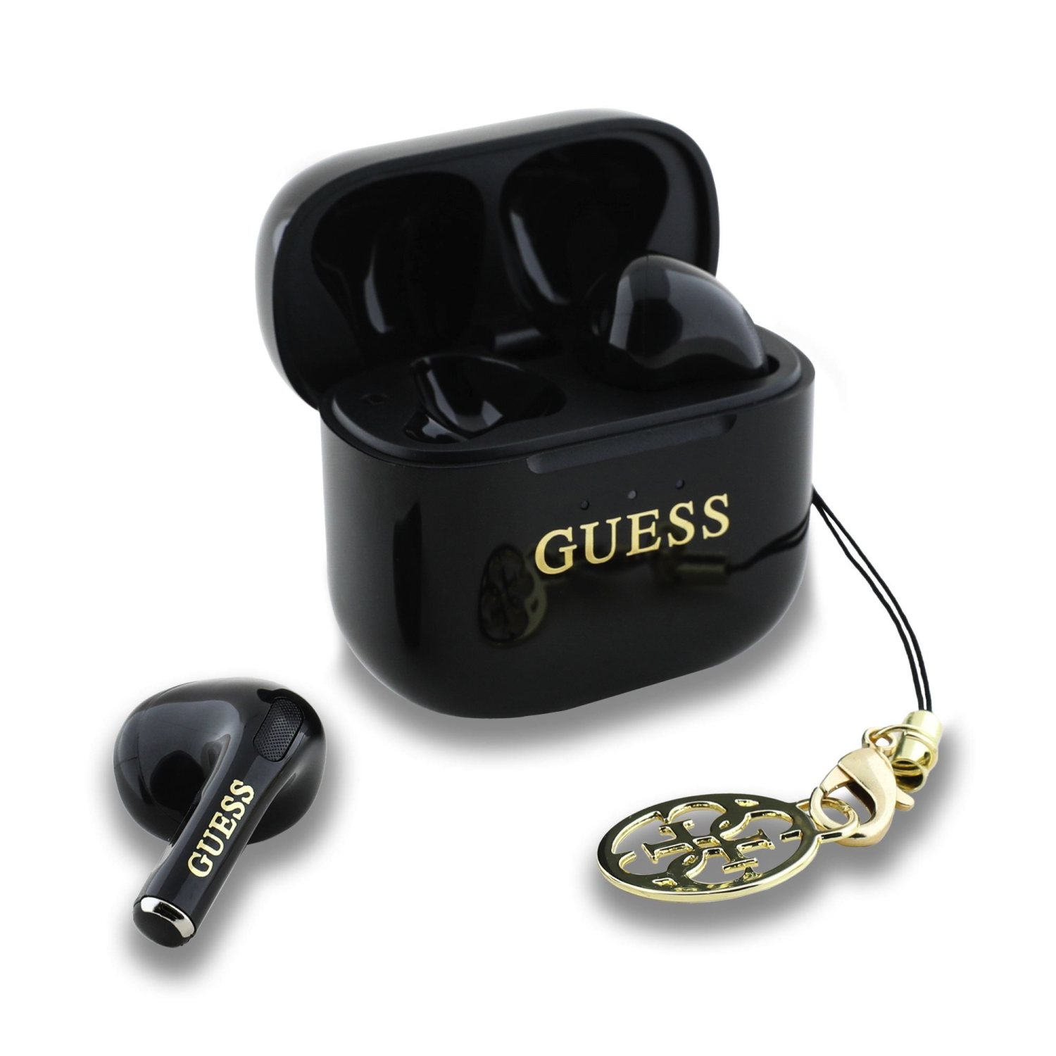 Guess Classic Logo Charm TWS černá