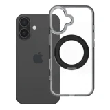 Case for iPhone 16 Frame Circle Stand compatible with MagSafe black
