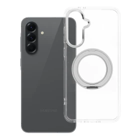 Case for Samsung A56 Frame Circle Stand compatible with MagSafe transparent