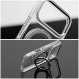 Case for iPhone 16 PRO Frame Circle Stand compatible with MagSafe transparent