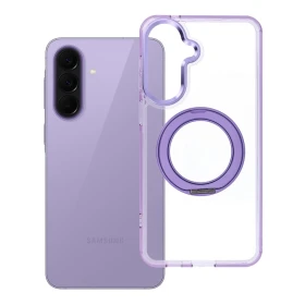 Case for Samsung A57 Frame Circle Stand compatible with MagSafe purple