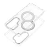 Case for Samsung A36 Frame Circle Stand compatible with MagSafe transparent