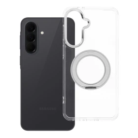 Case for Samsung A37 Frame Circle Stand compatible with MagSafe transparent