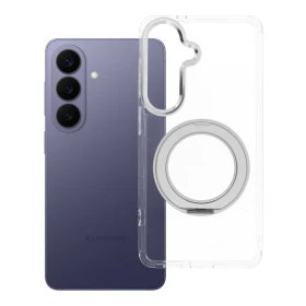 Case for Samsung S26 Frame Circle Stand compatible with MagSafe transparent