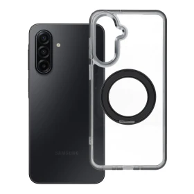 Case for Samsung A17 Frame Circle Stand compatible with MagSafe black