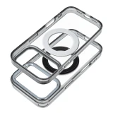Case for iPhone 15 Pro Frame Circle Stand compatible with MagSafe black