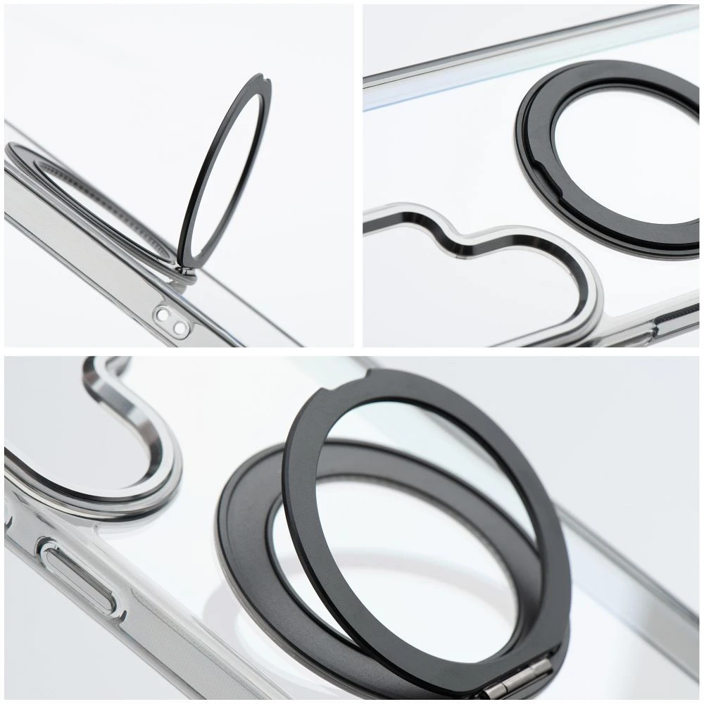 Case for Samsung A27 Frame Circle Stand compatible with MagSafe black