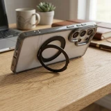 Case for Samsung A36 Frame Circle Stand compatible with MagSafe black