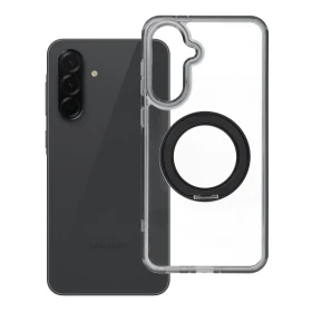 Case for Samsung A36 Frame Circle Stand compatible with MagSafe black
