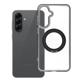 Case for Samsung A56 Frame Circle Stand compatible with MagSafe black