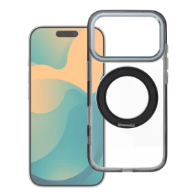 Case for iPhone 17 Pro / 18 Pro Frame Circle Stand compatible with MagSafe black