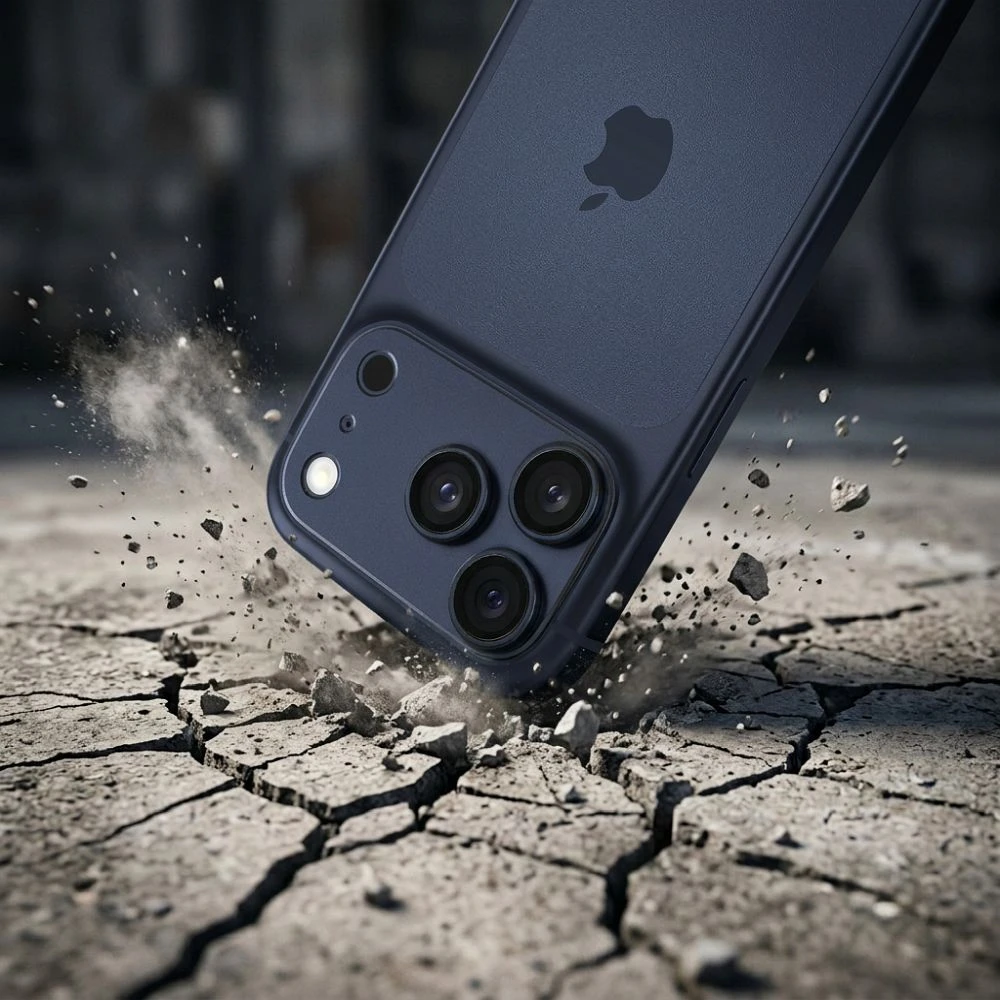 AR+AF Full Metal Tempered Glass for IPHONE 17 PRO blue