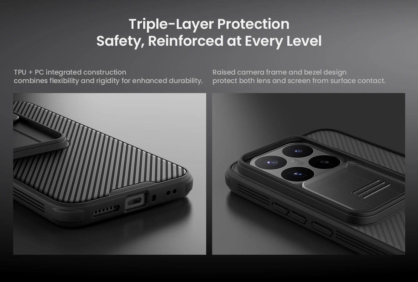 Nillkin CamShield PRO Zadní Kryt pro Xiaomi 17T Pro Transparent Black