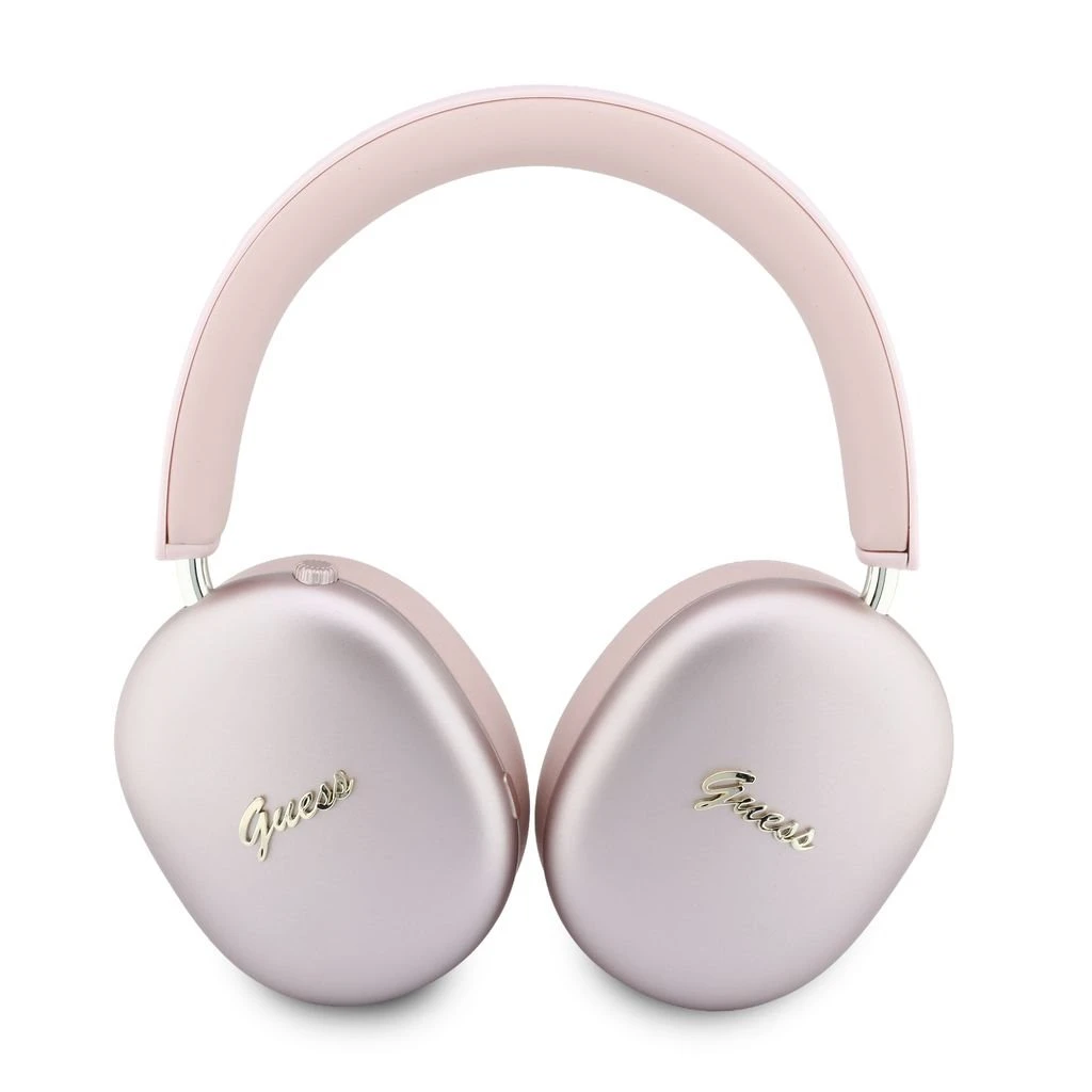 Guess Metallic Script Logo ENC Bezdrátová Sluchátka Pink