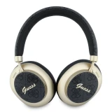 Guess PU 4G Gold Script Metal Logo ENC Bezdrátová Sluchátka Black