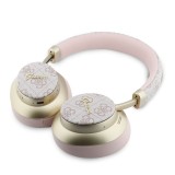 Guess PU 4G Gold Script Metal Logo ENC růžová