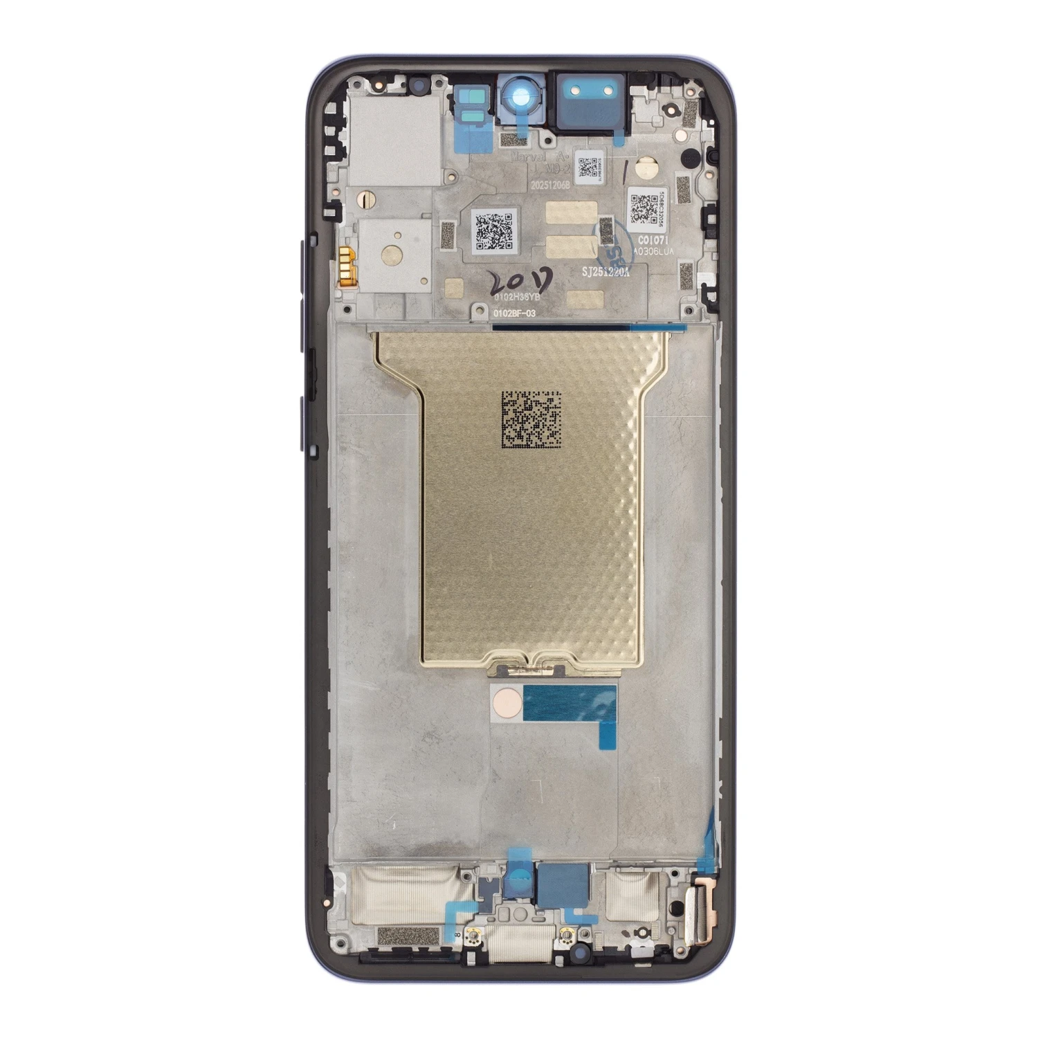 Motorola Edge 70 Fusion XT2605-1 LCD Display + Dotyková Deska + Přední Kryt Silhouette (Service Pack)