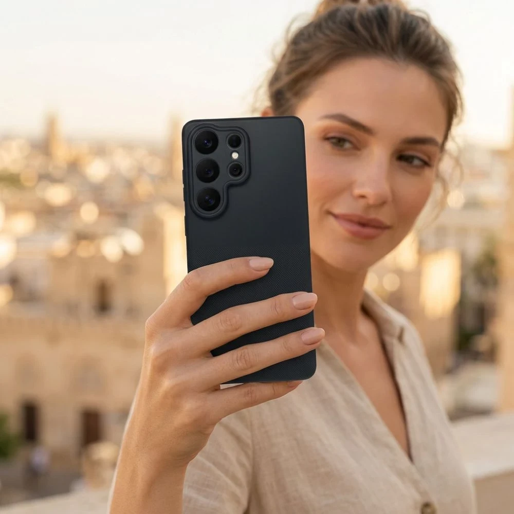 Zadní kryt Easy Dual Case pro Samsung Galaxy A07 / A08, černá