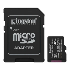 Paměťová karta 512GB Kingston microSDXC Canvas SelectPlus Gen3 150MB/s A1 s adaptérem