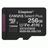 Paměťová karta 256GB Kingston microSDXC Canvas SelectPlus Gen3 150MB/s A1 s adaptérem