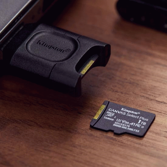 Paměťová karta 256GB Kingston microSDXC Canvas SelectPlus Gen3 150MB/s A1 s adaptérem