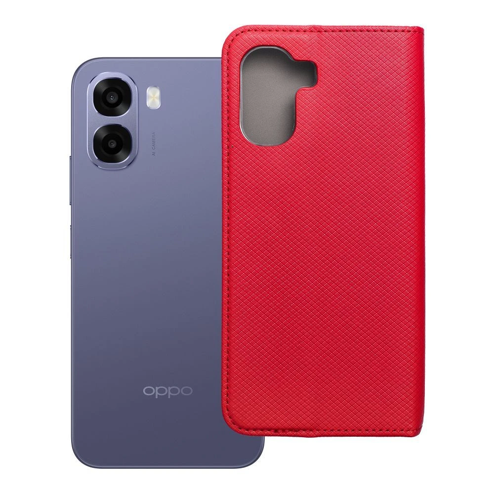Flip case for Oppo A6x Smart Case Book red