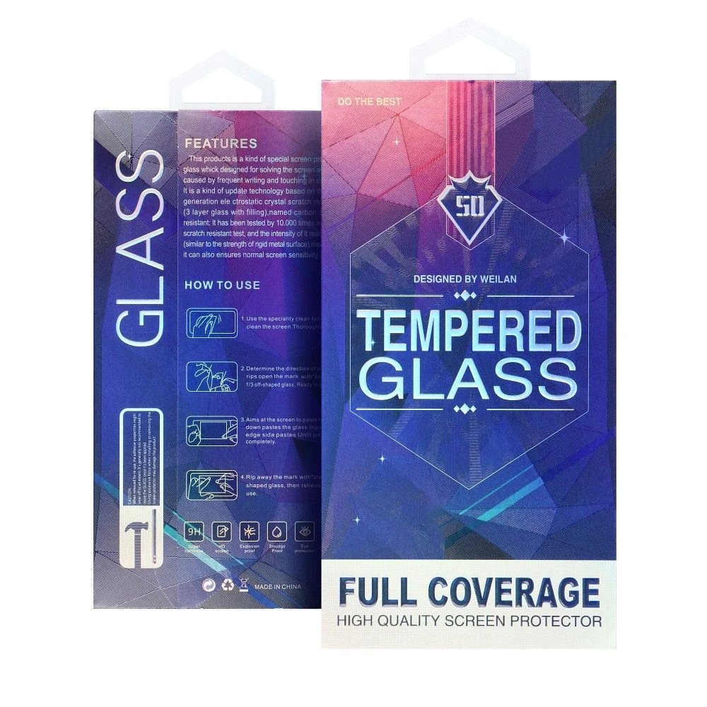 5D Full Glue Tempered Glass - for REALME 16 PRO+ black (curved edge)