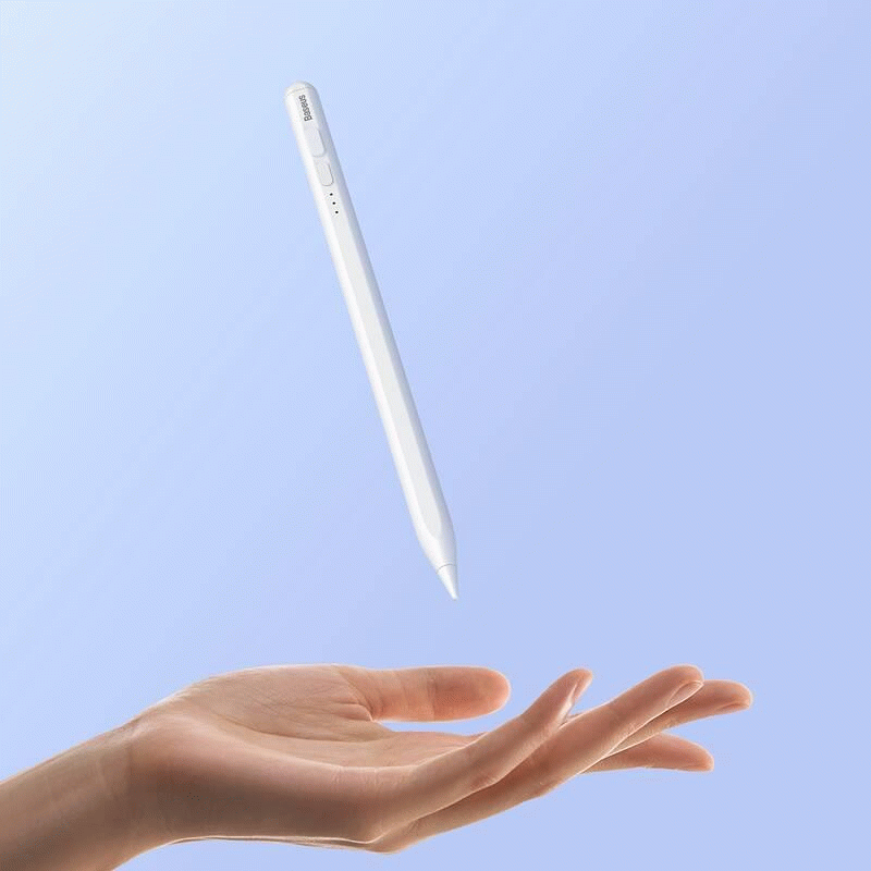 Stylus Baseus Smooth Writing 2 s LED indikátory, bílá