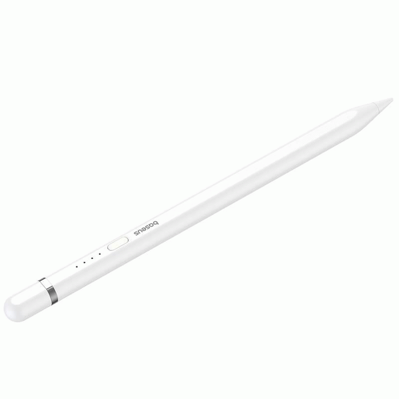 Stylus Baseus Smooth Writing 2 s kabelovým nabíjením lightning, bílá