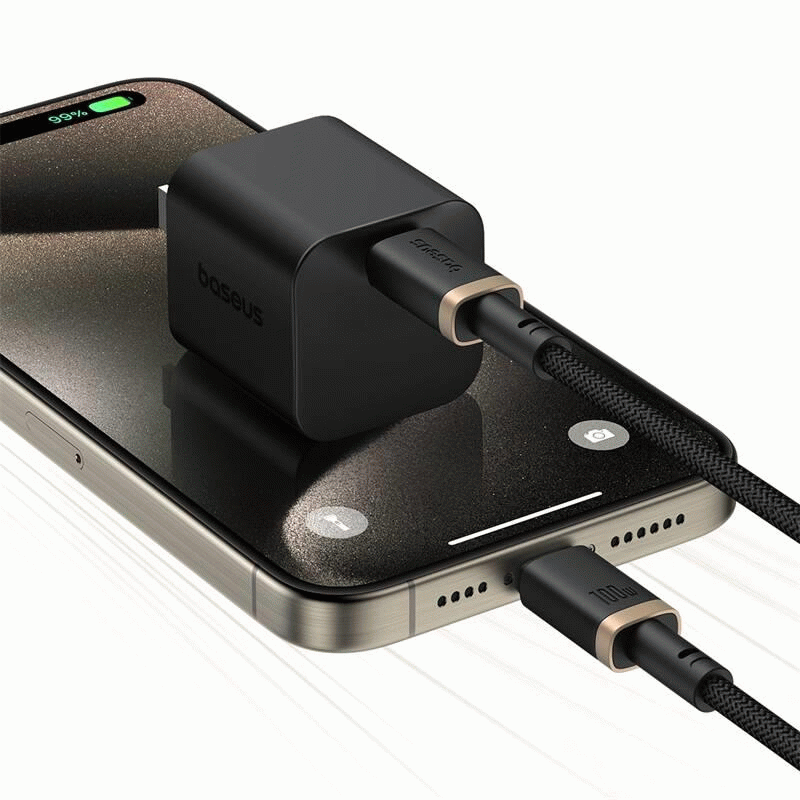 Kabel Baseus Dura USB-C/USB-C 1m 100W, černo/zlatá